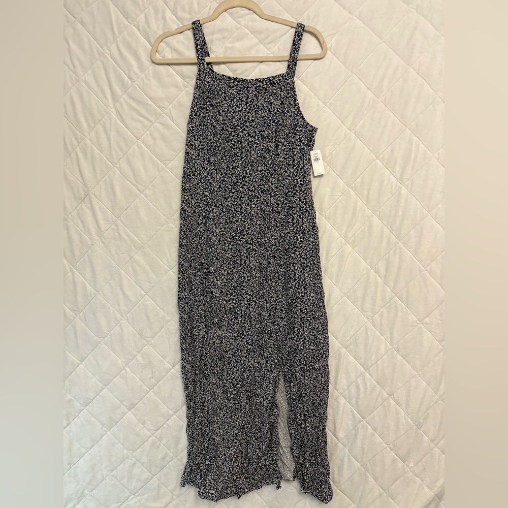 Old Navy Navy and White Patterned Jumpsuit